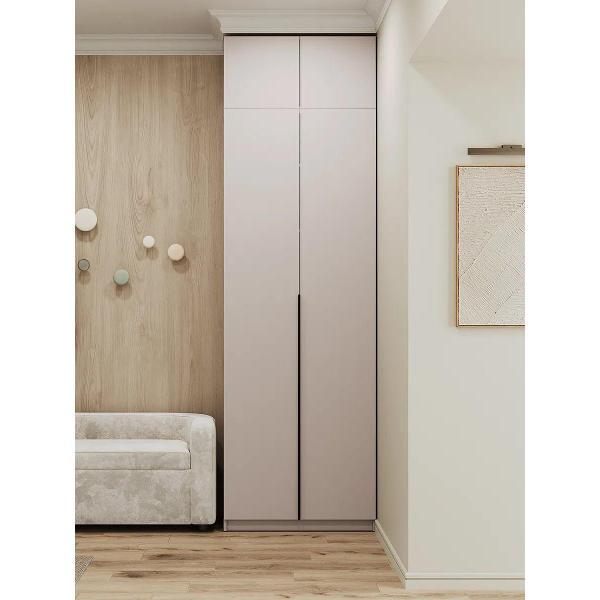 Шкаф Правила мебели Сеул 2 двери, с полками, с антресолью, 80.1х50.6х260 см, Меланж