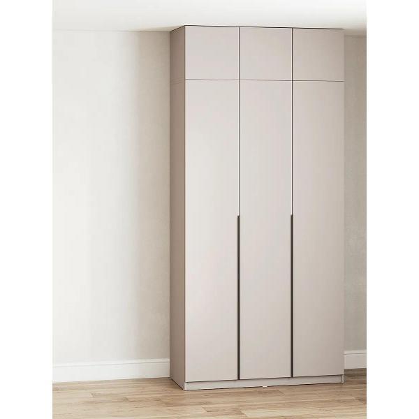 Шкаф Правила мебели Сеул с антресолями бежевый (195073)