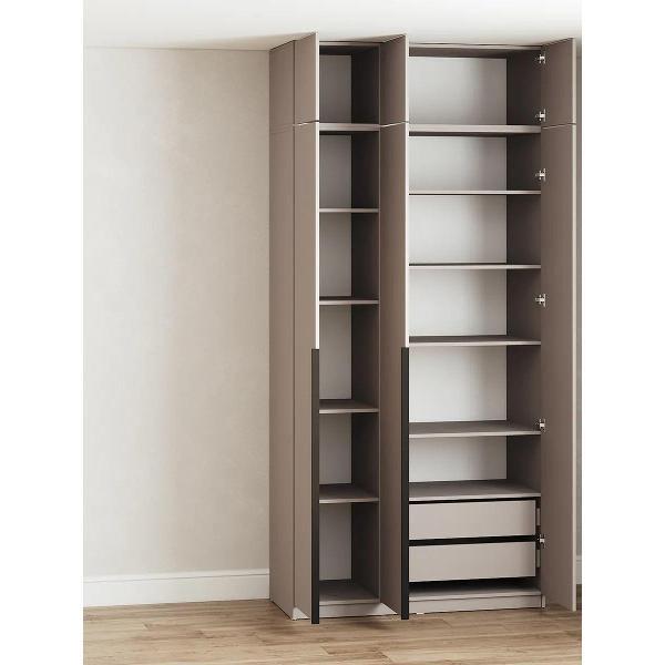 Шкаф Правила мебели Сеул с антресолями бежевый (195073)