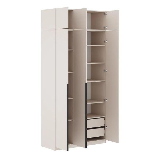 Шкаф Правила мебели Сеул с антресолями бежевый (195073)