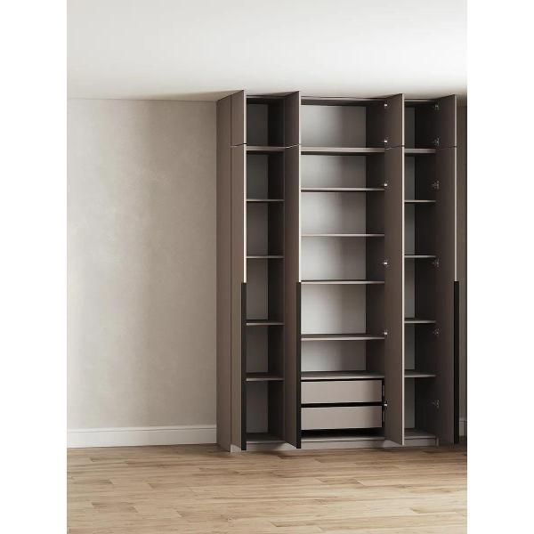 Шкаф Правила мебели Сеул с антресолями бежевый (195068)