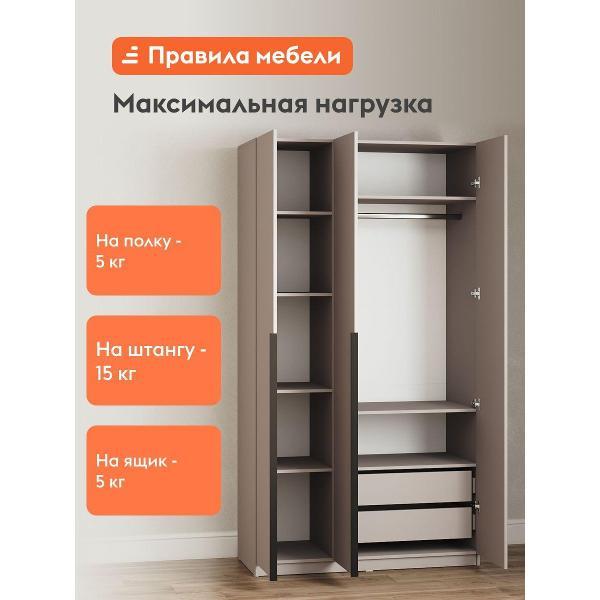 Шкаф Правила мебели Сеул бежевый (181945)
