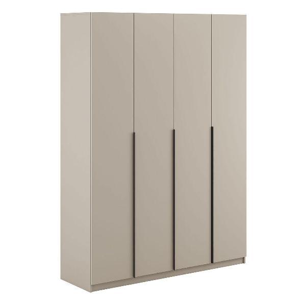 Шкаф Правила мебели Сеул с полками, с ящиками, со штангой, с доводчиками, 240.2х50.6х221.6 см, Меланж