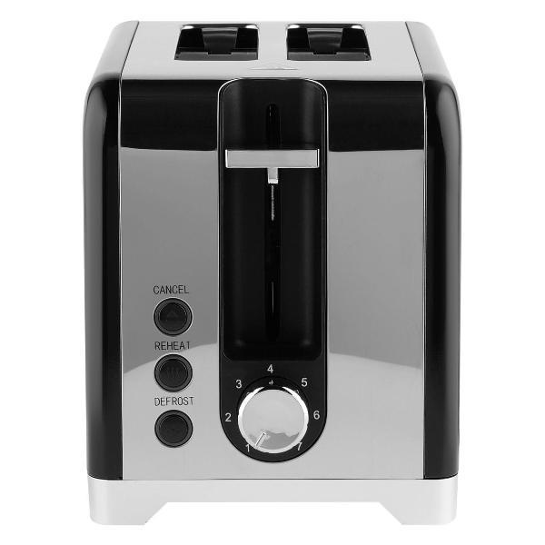 Тостер FuturoHome FT-80B, ретро, 930 Вт, 7 режимов, черный