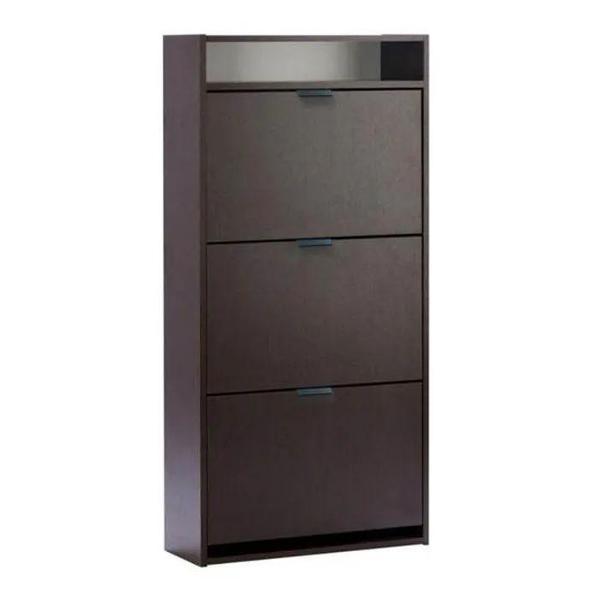 Обувница Правила мебели Комфорт К-3 с полкой, 60х23х124 см, Венге