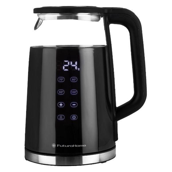 Электрочайник FuturoHome MTR KP-601B с дисплеем черный