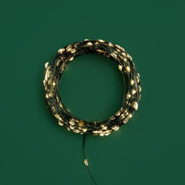 Электрогирлянда NEON-NIGHT Роса 50 м, тепло-белое свечение, 8 режимов, 500 диодов (LED-DEW-230V-IN-WW)