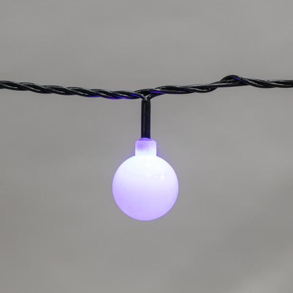 Электрогирлянда NEON-NIGHT Шарики диам. 25 мм, 5 м, эффект смены цветов RGB, 25 диодов (LED-BALLS-230V-IN-RGB)