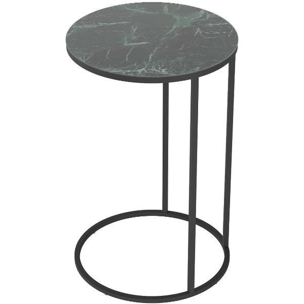 Стол журнальный Калифорния Остин УФ Зеленый мрамор