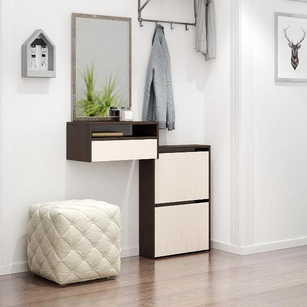 Тумба MFMaster Витто-104 венге-дуб молочный