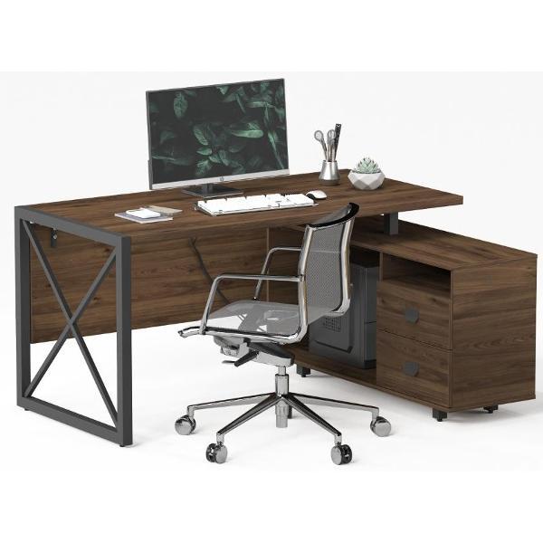 Стол письменный Калифорния Хардвиг СР01 ЛДСП Темный орех