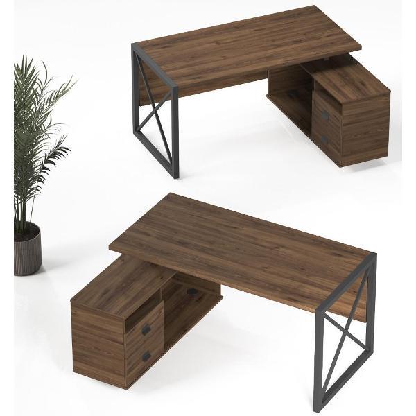 Стол письменный Калифорния Хардвиг СР01 ЛДСП Темный орех