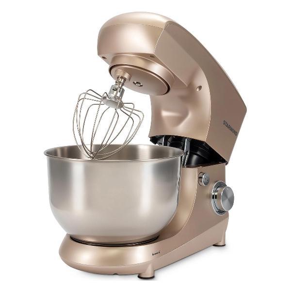Миксер планетарный Starwind SPM5181, 1300 Вт, золотистый