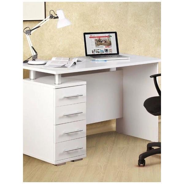 Стол компьютерный Правила мебели Кери с ящикам, 120х60х75 см, белый