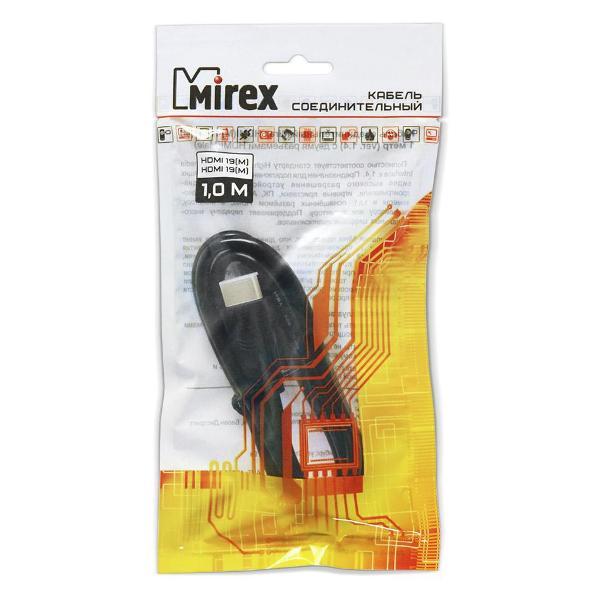 Кабель для смартфона, телефона Mirex 1 м, черный 13700-HDMI0010
