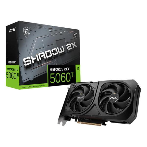 Видеокарта MSI RTX5060Ti SHADOW 2X PLUS 8GB GDDR7 128bit 3xDP HDMI 2FAN RTL