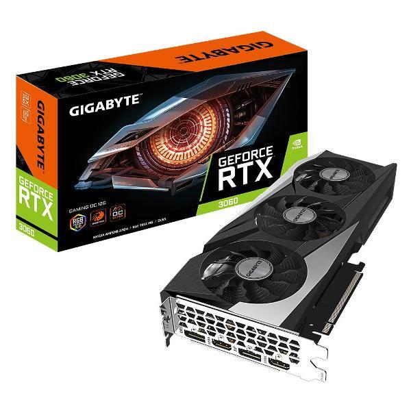 Видеокарта GIGABYTE RTX3060 GAMING OC 2.0 12GB GDDR6 192bit 2xHDMI 2xDP 3FAN LHR RTL