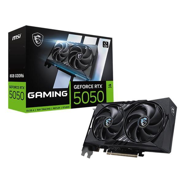 Видеокарта MSI RTX5050 GAMING 8GB GDDR6 128bit 3xDP HDMI 2FAN RTL