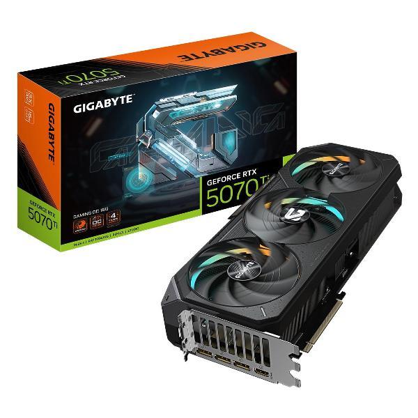 Видеокарта GIGABYTE RTX5070Ti GAMING OC 16GB GDDR7 256bit 3xDP HDMI 3FAN RTL