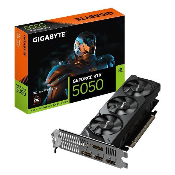 Видеокарта GIGABYTE RTX5050 OC Low Profile 8GB GDDR6 128bit 2xDP 2xHDMI 3FAN LP RTL