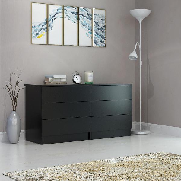 Комод MFMaster Уно-825 чёрный