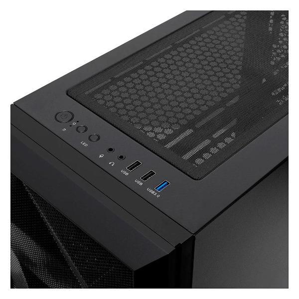 Корпус для компьютера HSPD M340 Black (M340-TGBK)