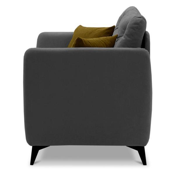 Кушетка Ладья Тиволи 2 Ultra grey, Ultra горчичный