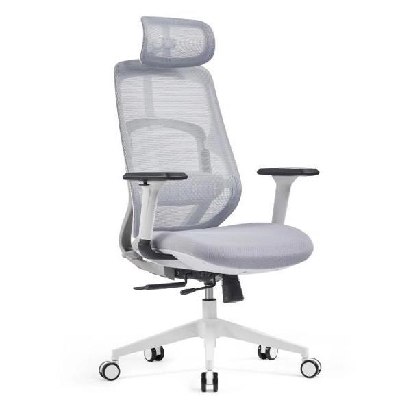 Кресло компьютерное SPARX FX-4 призрачный белый / серый