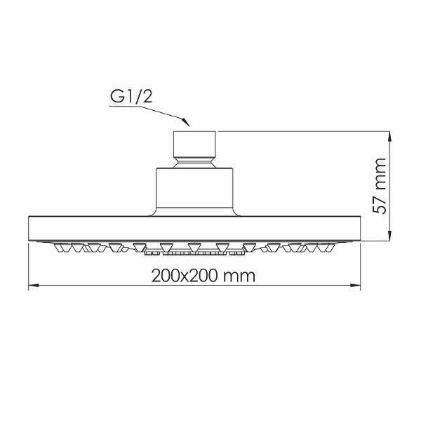 Лейка для душа Wasserkraft A028