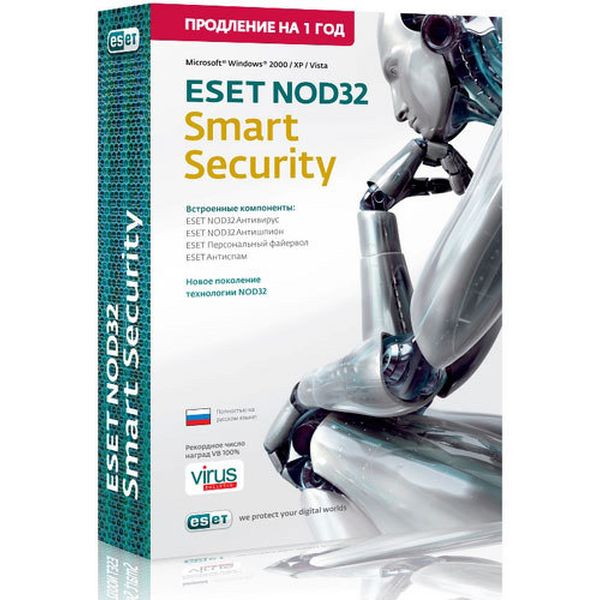 Антивирус Медиа ESET NOD32 Smart Security.Продл.лицензии на 1 год