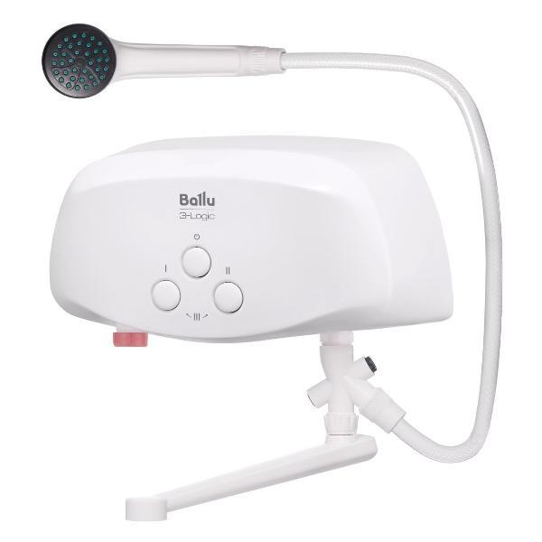 Водонагреватель проточный Ballu 3-Logic TS (3.5 kW) - кран+душ фото