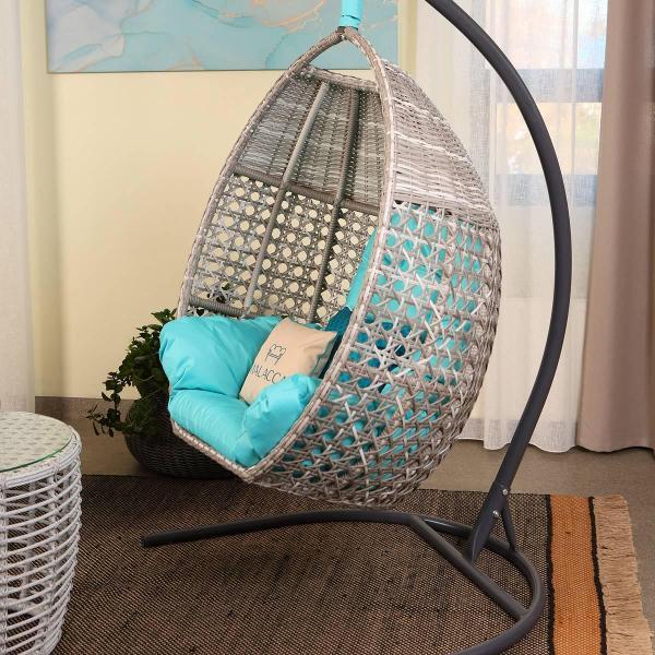 Кресло подвесное MALACCA Авиано серо-белый