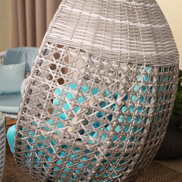 Кресло подвесное MALACCA Авиано серо-белый