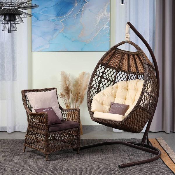 Кресло подвесное MALACCA Гайс зебрано