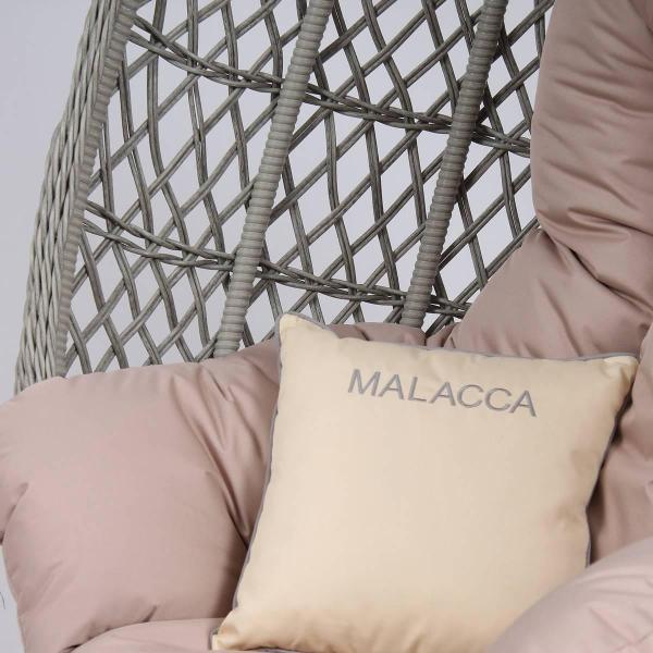Кресло подвесное MALACCA Гайс с подушкой из искусственного ротанга в цвете сицилия