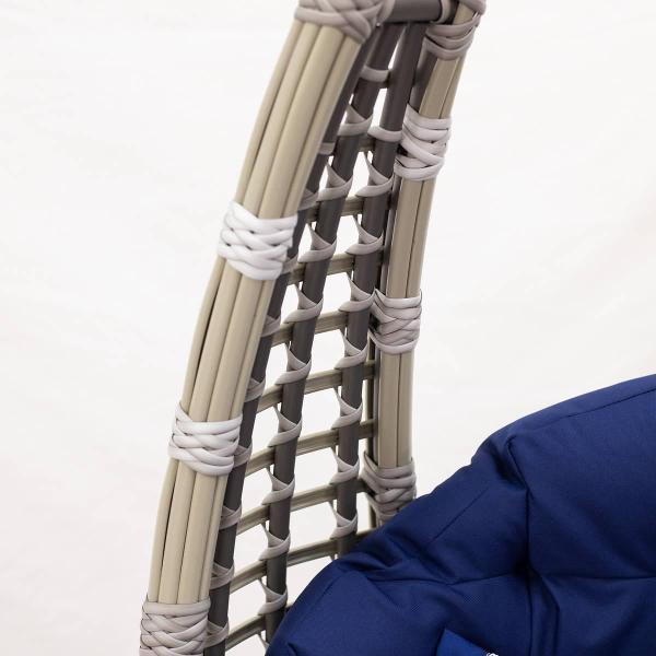 Кресло подвесное MALACCA Кастриес из экоротанга серое