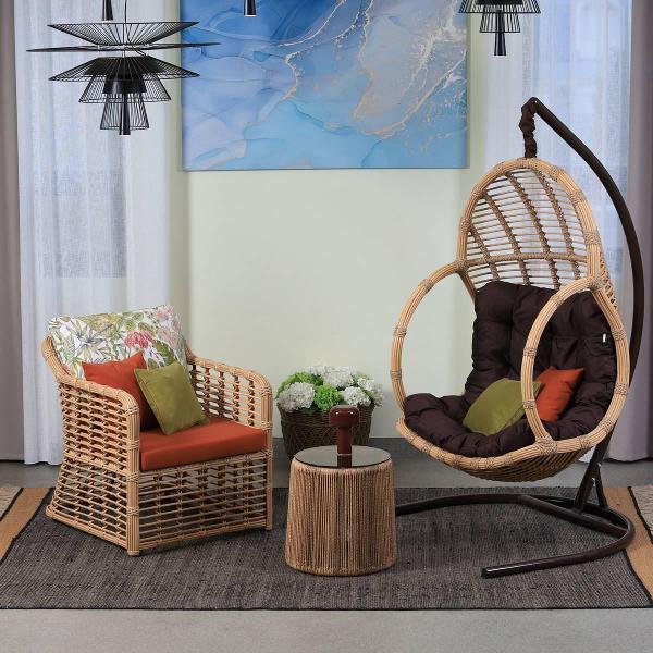 Кресло подвесное MALACCA Лучиано индийское дерево