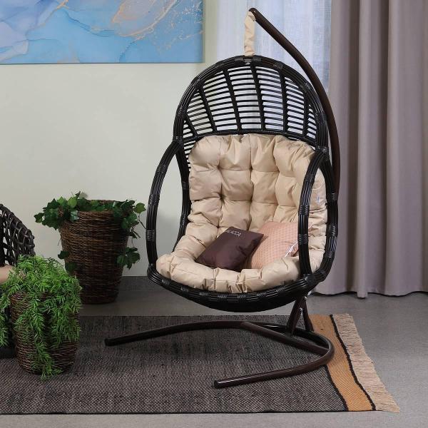 Кресло подвесное MALACCA Лучиано, бронза+ подушка