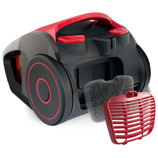 Пылесос с контейнером для пыли Ginzzu VS429 Grey красный