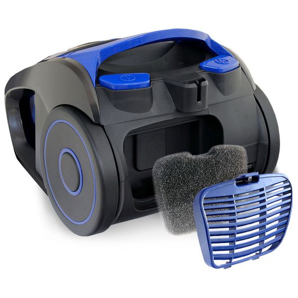Пылесос с контейнером для пыли Ginzzu VS429 Grey синий