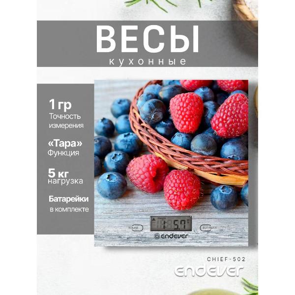 Весы кухонные Endever Chief-502