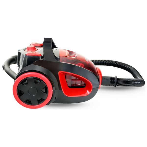 Пылесос с контейнером для пыли Ginzzu VS437 черный красный