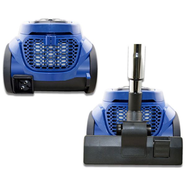 Пылесос с контейнером для пыли Ginzzu VS438 Black синий