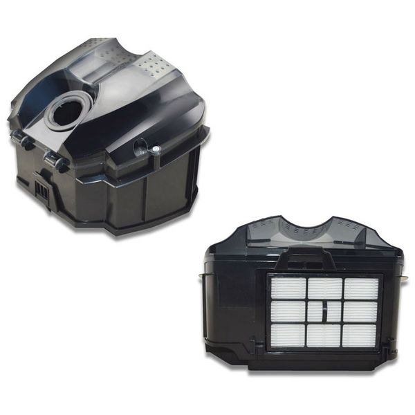 Пылесос с контейнером для пыли Ginzzu VS452 Black синий