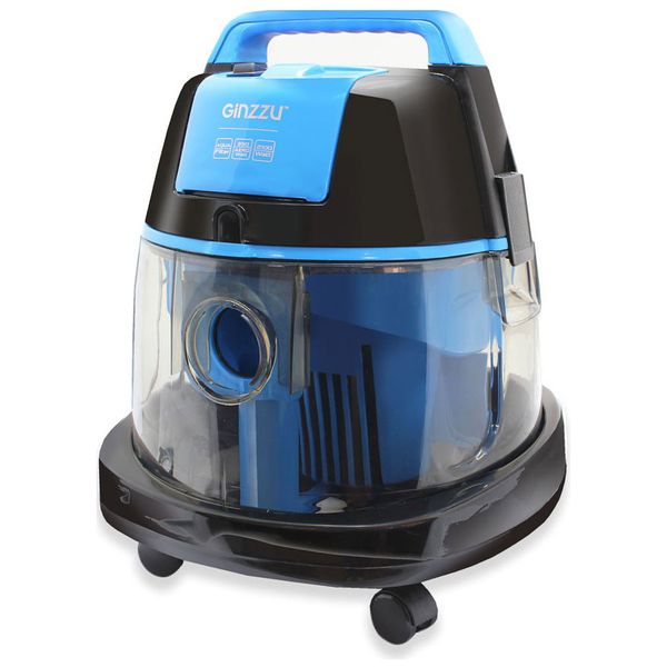 Пылесос с контейнером для пыли Ginzzu VS521 Black синий