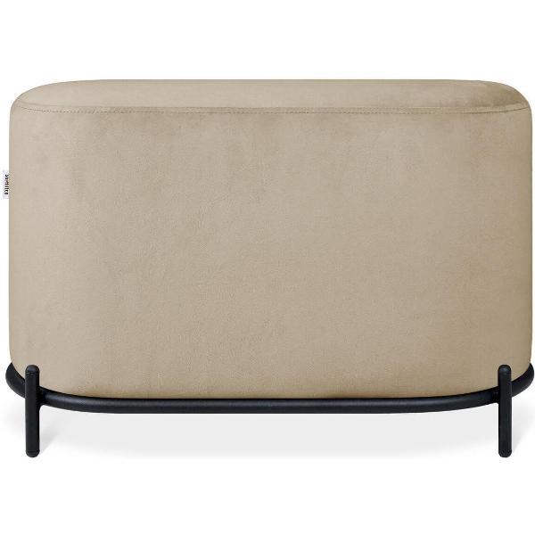 Банкетка Sheffilton SHT-B7 ванильный крем/черный муар