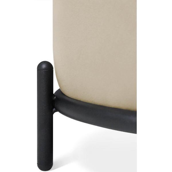 Банкетка Sheffilton SHT-B7 ванильный крем/черный муар