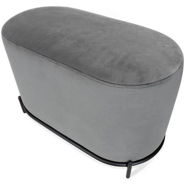 Банкетка Sheffilton SHT-B7 угольно-серый/черный муар