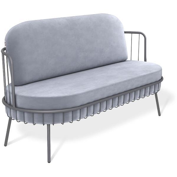 Диван Sheffilton SHT-SF8 стальной серый/графит муар