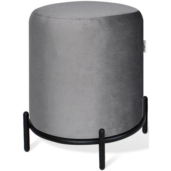 Пуф Sheffilton SHT-B6 угольно-серый/черный муар